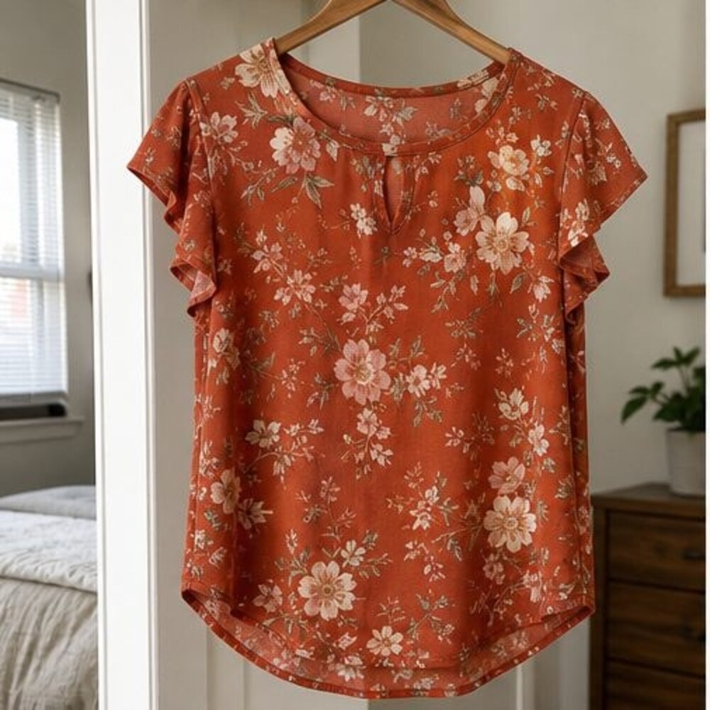 Mauve Pleated Blouse